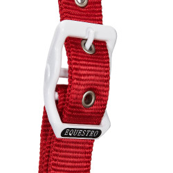 Nylon halster Flaggy Equestro Marine / wit / rood Blauw Nylon halster Flaggy Equestro Marine / wit / rood Blauw