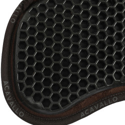 Hexagonale gel schokdemper schapenvacht Acavallo Bruin / naturel