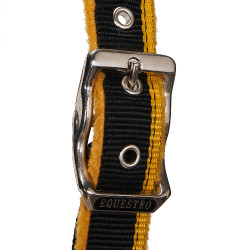 Nylon halster met lijn Red Trim Equestro Nylon halster met lijn Red Trim Equestro