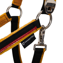 Nylon halster met lijn Red Trim Equestro Nylon halster met lijn Red Trim Equestro