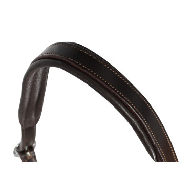 Lederen halster met ergonomische bescherming en neusriem van touw Acavallo Donkerbruin Lederen halster met ergonomische bescherming en neusriem van touw Acavallo Donkerbruin