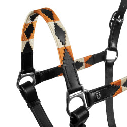 Lederen halster met Navajo-versieringen Polo N Equestro Lederen halster met Navajo-versieringen Polo N Equestro