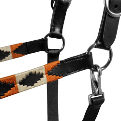 Lederen halster met Navajo-versieringen Polo N Equestro Lederen halster met Navajo-versieringen Polo N Equestro