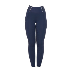 Dameslegging met strass Equestro Marineblazer Marineblauw