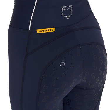 Dameslegging met strass Equestro Marineblazer Marineblauw