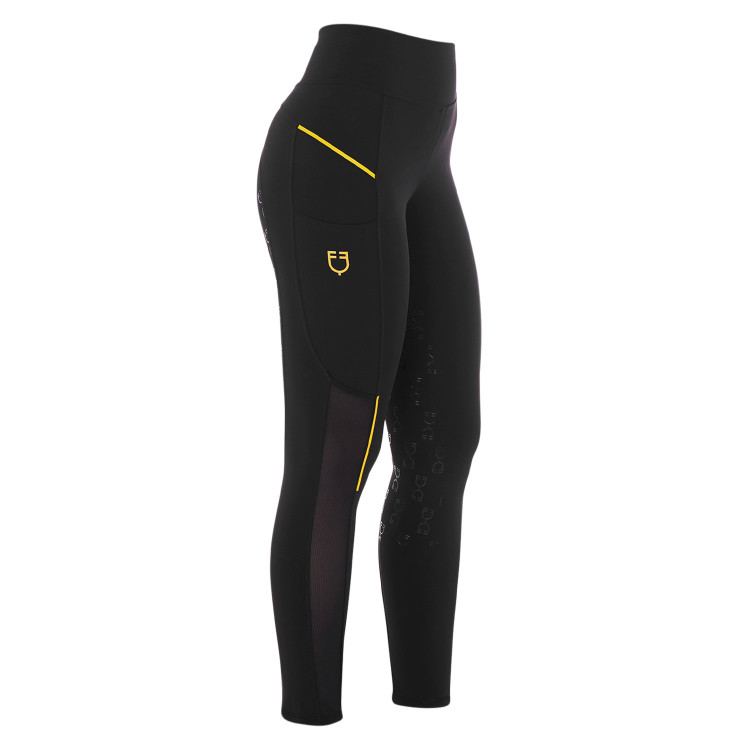 Strakke dameslegging met micro-mesh inzetstukken Equestro