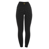 Strakke dameslegging met micro-mesh inzetstukken Equestro Wit