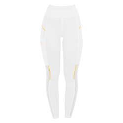 Strakke dameslegging met micro-mesh inzetstukken Equestro Wit