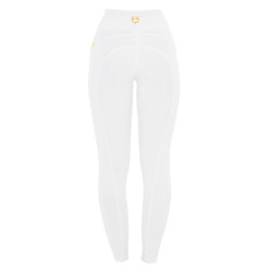 Strakke dameslegging met micro-mesh inzetstukken Equestro Wit