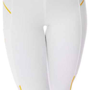 Strakke dameslegging met micro-mesh inzetstukken Equestro Wit