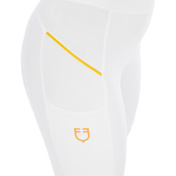 Strakke dameslegging met micro-mesh inzetstukken Equestro Wit