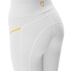 Strakke dameslegging met micro-mesh inzetstukken Equestro Wit