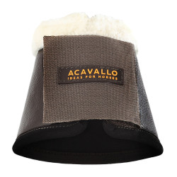 Klokken van ecologisch schapenleer met klittenbandsluiting Acavallo Bruin Klokken van ecologisch schapenleer met klittenbandsluiting Acavallo Bruin