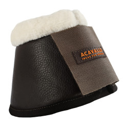 Klokken van ecologisch schapenleer met klittenbandsluiting Acavallo Bruin Klokken van ecologisch schapenleer met klittenbandsluiting Acavallo Bruin