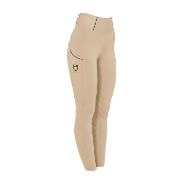 Dameslegging met volledige grip Classic Equestro Wierook Beige Dameslegging met volledige grip Classic Equestro Wierook Beige