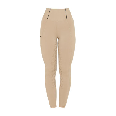 Dameslegging met volledige grip Classic Equestro Wierook Beige Dameslegging met volledige grip Classic Equestro Wierook Beige