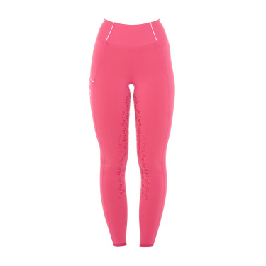 Dameslegging met volledige grip Classic Equestro Kamperfoelie Roze