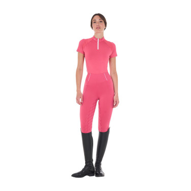 Dameslegging met volledige grip Classic Equestro Kamperfoelie Roze