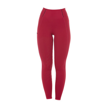 Dameslegging met volledige grip Classic Equestro Scooter Beige