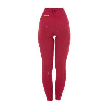 Dameslegging met volledige grip Classic Equestro Scooter Beige