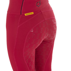 Dameslegging met volledige grip Classic Equestro Scooter Beige