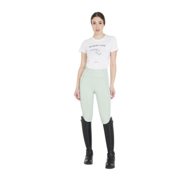 Dameslegging met volledige grip Classic Equestro Lichtgroen Dameslegging met volledige grip Classic Equestro Lichtgroen