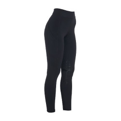 Strakke legging van stretch technisch materiaal dames Kao Light Equestro Zwart / zwart