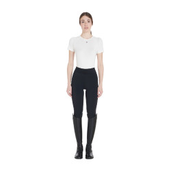 Strakke legging van stretch technisch materiaal dames Kao Light Equestro Zwart / zwart