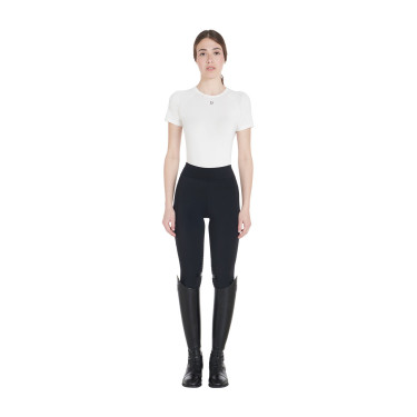 Strakke legging van stretch technisch materiaal dames Kao Light Equestro Zwart / zwart