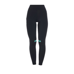 Strakke legging van stretch technisch materiaal dames Kao Light Equestro Zwart / smaragd