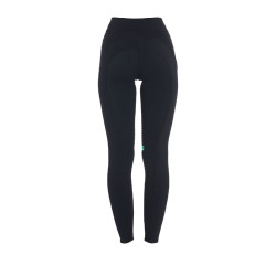Strakke legging van stretch technisch materiaal dames Kao Light Equestro Zwart / smaragd