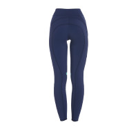 Strakke legging van stretch technisch materiaal dames Kao Light Equestro Marine / smaragdgroen Blauw