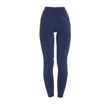 Strakke legging van stretch technisch materiaal dames Kao Light Equestro Marine / smaragdgroen Blauw