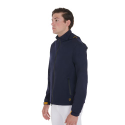 Technische 3-laags herenregenjas Equestro Marine Marineblauw