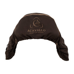 Zadelovertrek met fleecevoering Acavallo Bruin