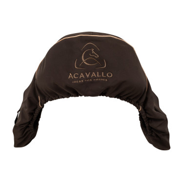 Zadelovertrek met fleecevoering Acavallo Bruin