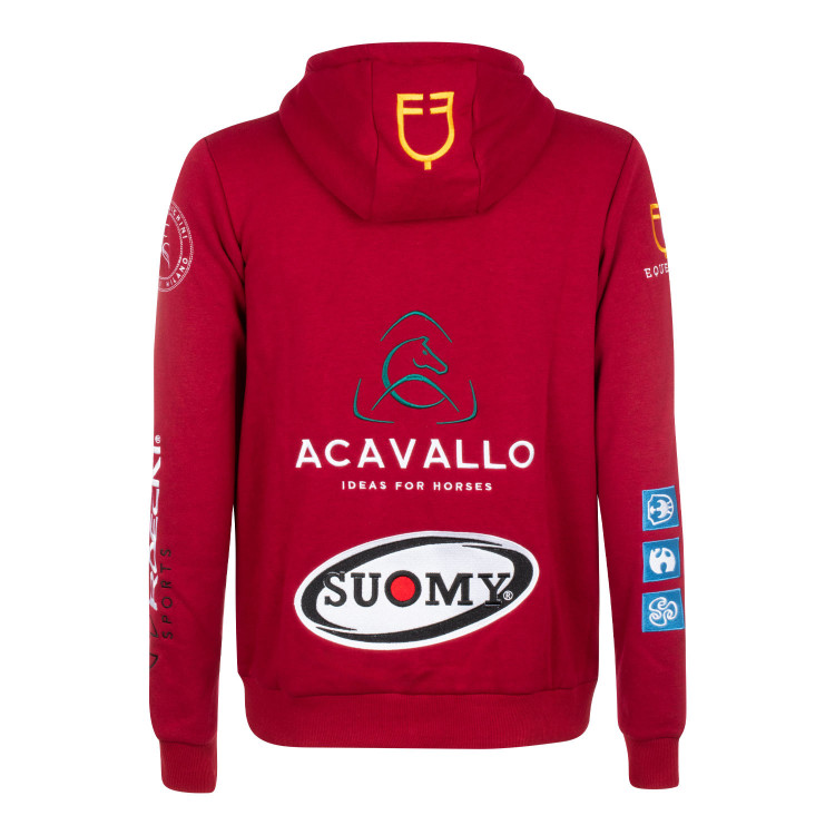 Herenhoodie met multi-logo Equestro