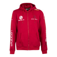 Herenhoodie met multi-logo Equestro Asfalt Grijs Herenhoodie met multi-logo Equestro Asfalt Grijs