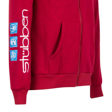 Herenhoodie met multi-logo Equestro Scooter Beige