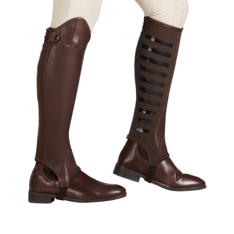 Unisex mini-chaps met siliconen inzetstukken Gel Grip System Equestro Unisex mini-chaps met siliconen inzetstukken Gel Grip System Equestro