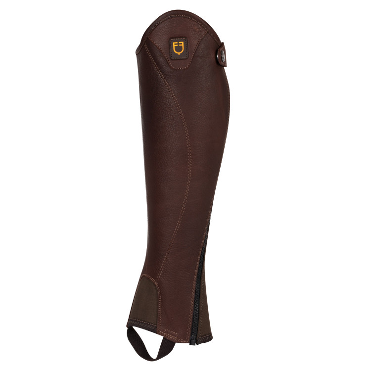 Mini-chaps van soepel leer met zijrits Magellano Equestro