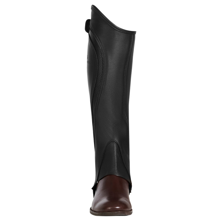 Uniseks mini-chaps van geperforeerd leer voor maximaal comfort Salisbury Equestro Uniseks mini-chaps van geperforeerd leer voor maximaal comfort Salisbury Equestro