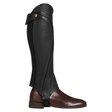 Uniseks mini-chaps van geperforeerd leer voor maximaal comfort Salisbury Equestro Bruin Uniseks mini-chaps van geperforeerd leer voor maximaal comfort Salisbury Equestro Bruin