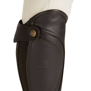 Uniseks mini-chaps van geperforeerd leer voor maximaal comfort Salisbury Equestro Bruin Uniseks mini-chaps van geperforeerd leer voor maximaal comfort Salisbury Equestro Bruin