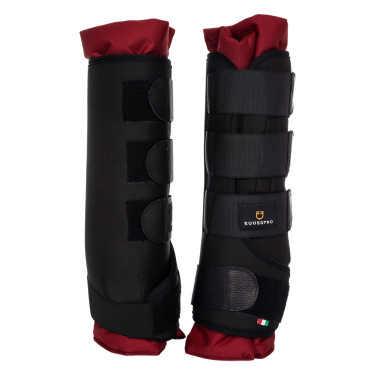 Rustbandages Equestro per 2 Zwart / bordeaux