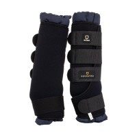 Rustbandages van neopreen/katoen Equestro per 2 Zwart Rustbandages van neopreen/katoen Equestro per 2 Zwart