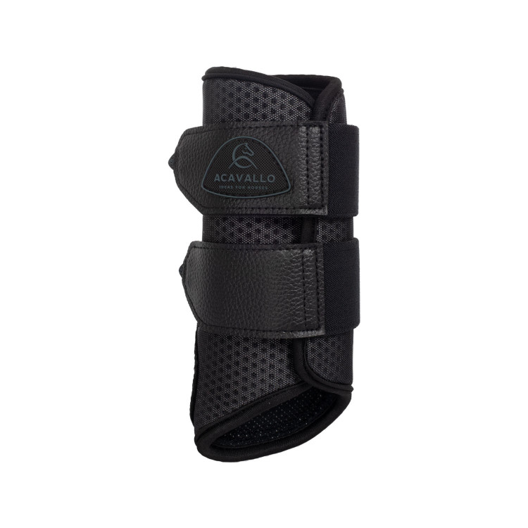 Voorbeenbeschermers van geperforeerd neopreen met dubbele klittenbandsluiting Acavallo Voorbeenbeschermers van geperforeerd neopreen met dubbele klittenbandsluiting Acavallo