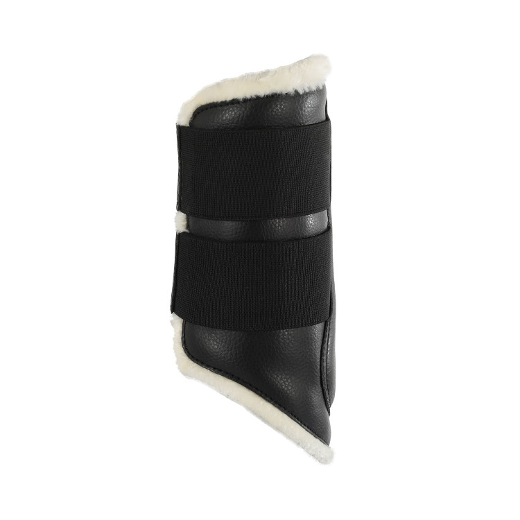 Voorste peesbeschermers van ecologisch leer met dubbele klittenbandsluiting Acavallo Voorste peesbeschermers van ecologisch leer met dubbele klittenbandsluiting Acavallo