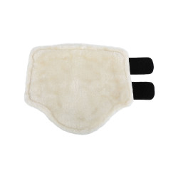 Voorste peesbeschermers van ecologisch leer met dubbele klittenbandsluiting Acavallo Zwart