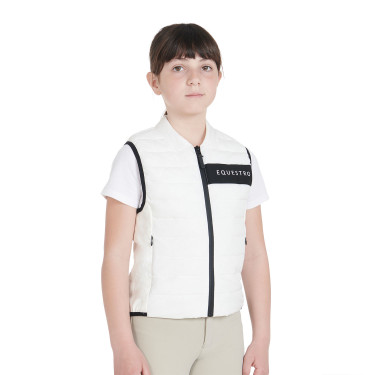 Technisch kinderbodywarmer Equestro Wit Technisch kinderbodywarmer Equestro Wit
